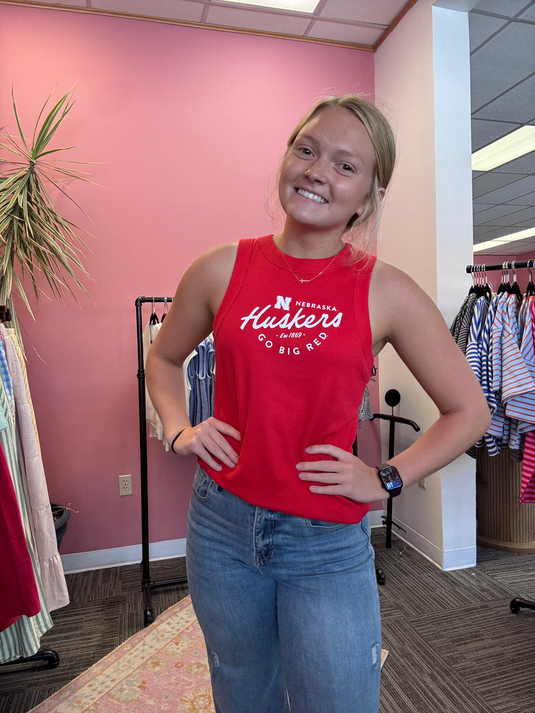 Nebraska Cornhuskers Red tank