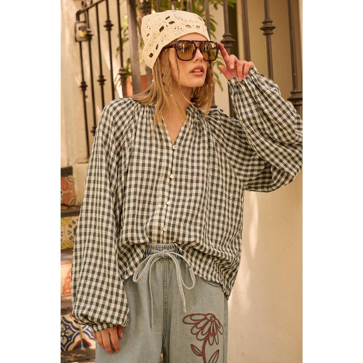 Bentley Gingham Blouse