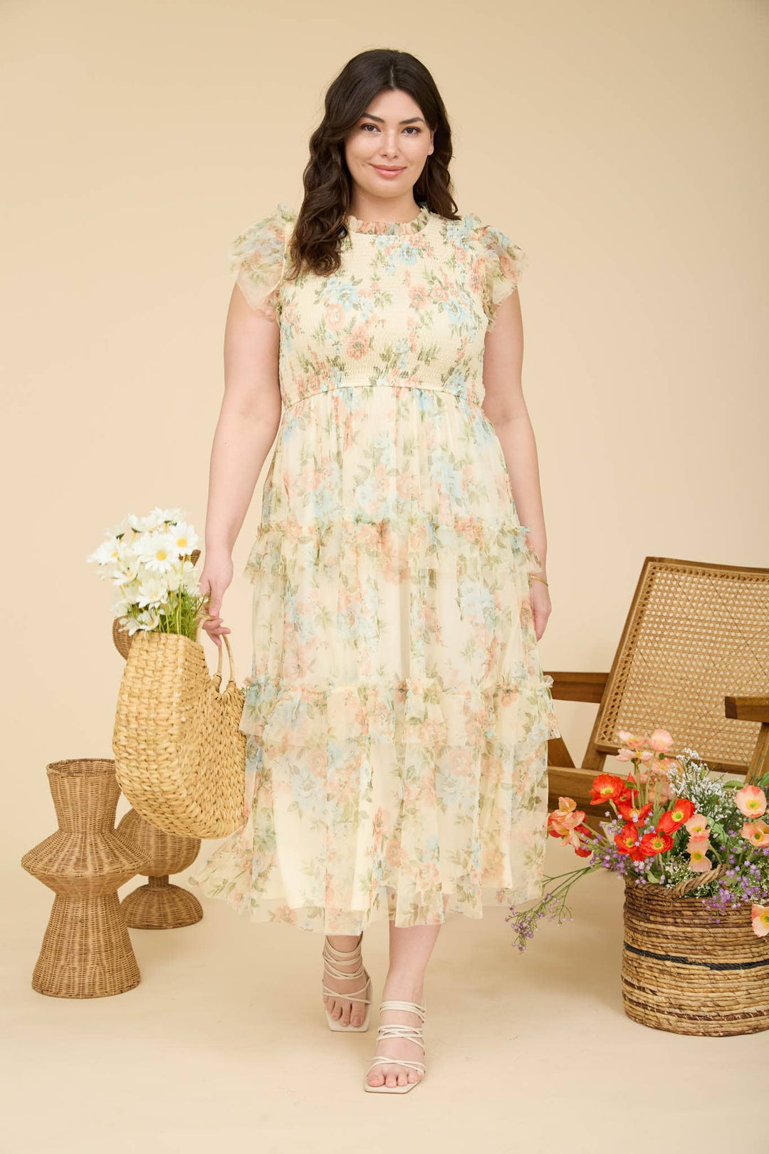 Butter Tulle Maxi dress
