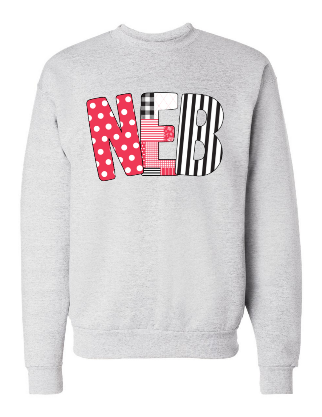 NEB Pattern Sweatshirt|Nebraska Crewneck