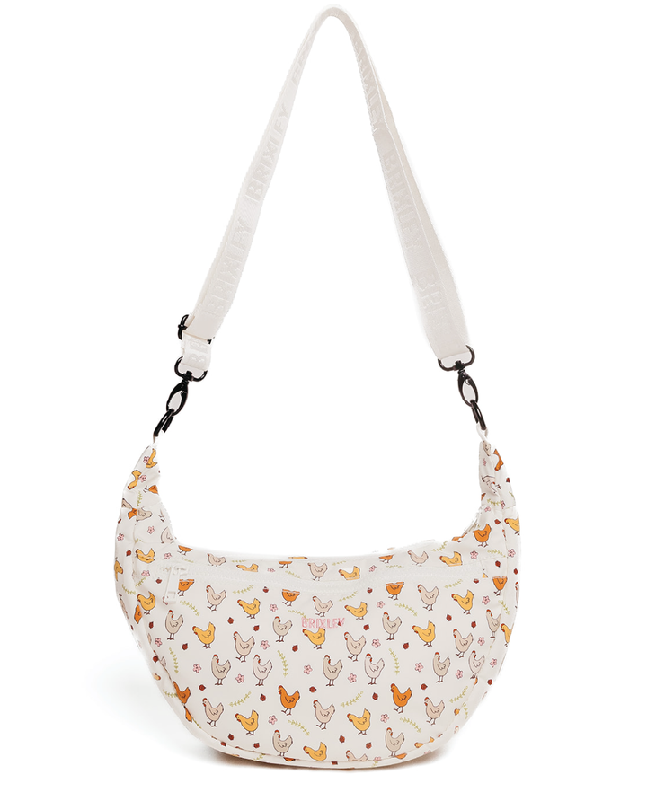 Fancy Feet Crescent Bag