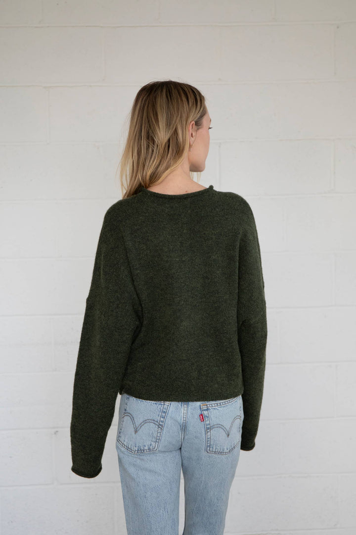 Hunter Green Piper Cardigan