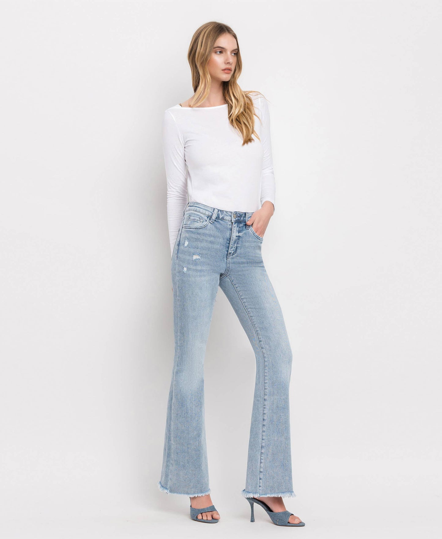 CLAIRE HIGH RISE CLASSIC FLARE JEANS