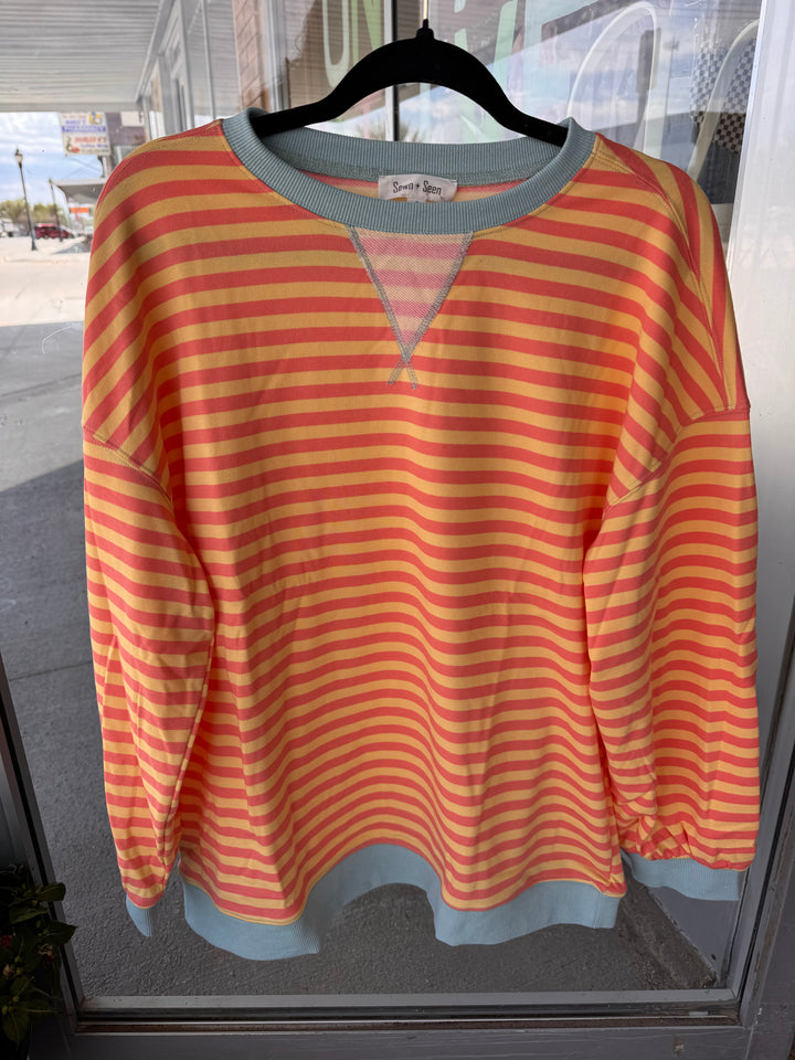 Molly stripe crew