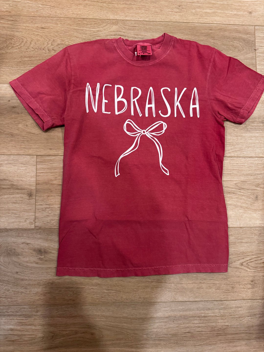 Nebraska Red Bow tee