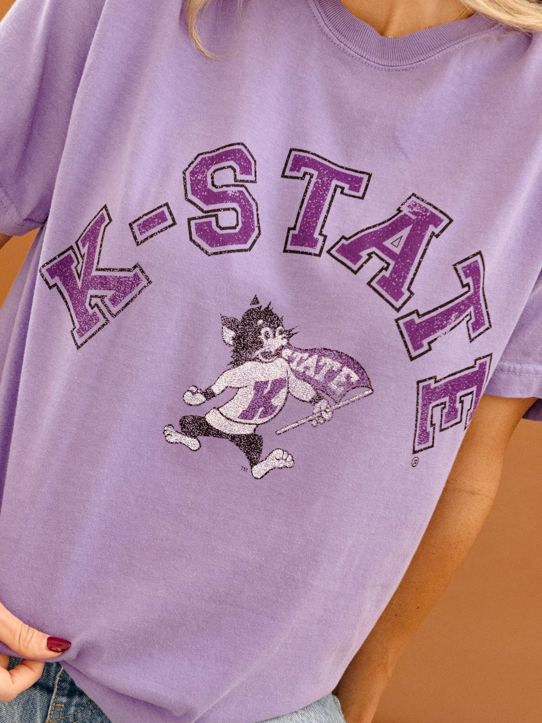 Kansas State University Wildcats Mega Arch Violet CC Tee: S