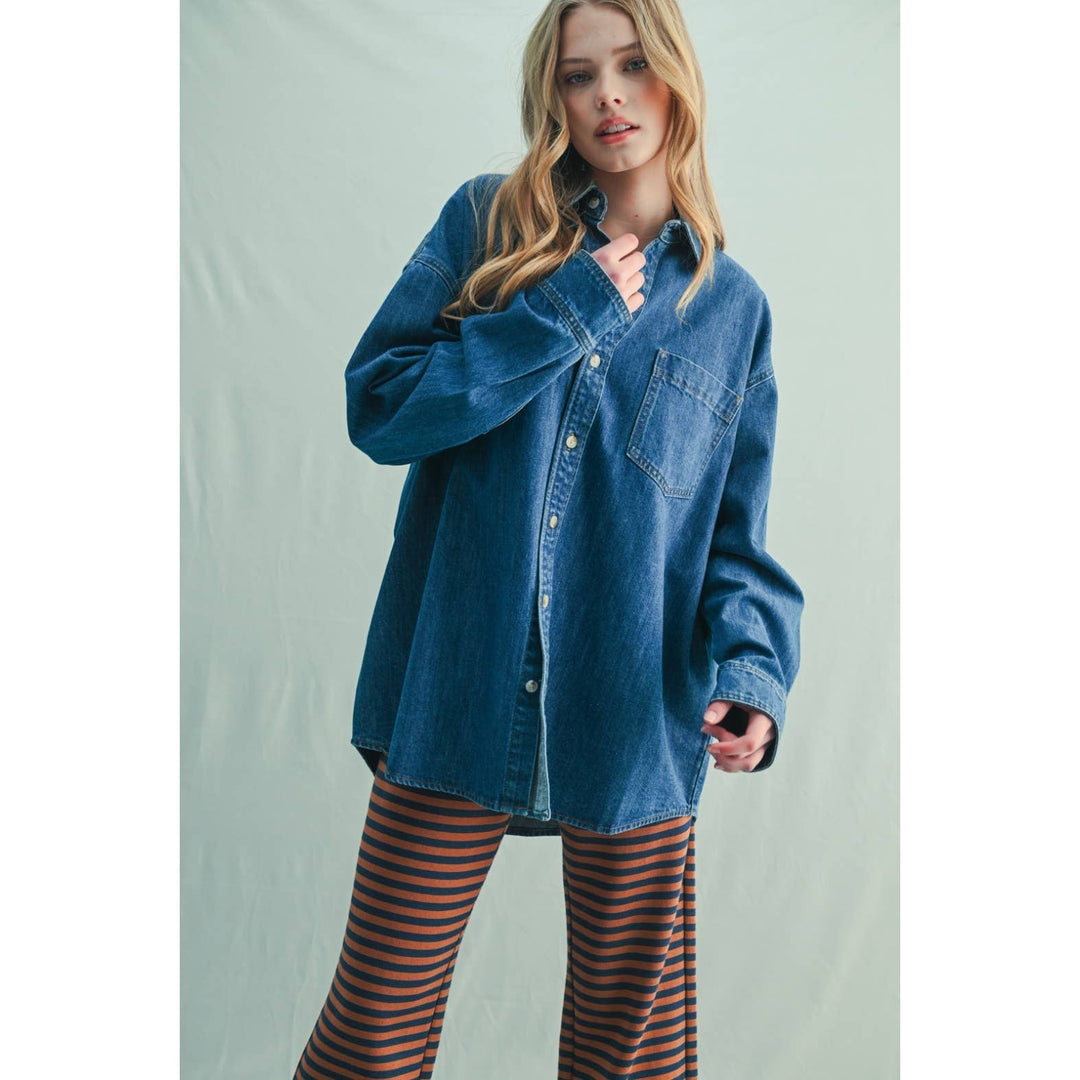 Demi Denim Button Up shirt
