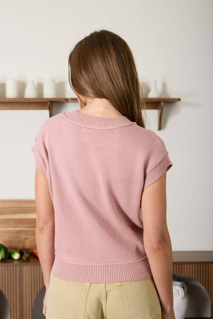 Marilyn Mauve Sweater vest