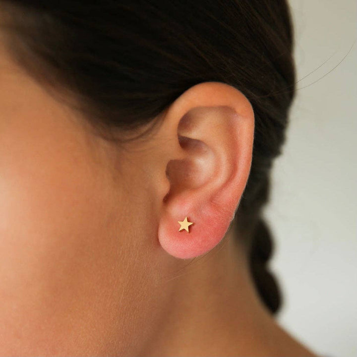 Gold Star Earrings