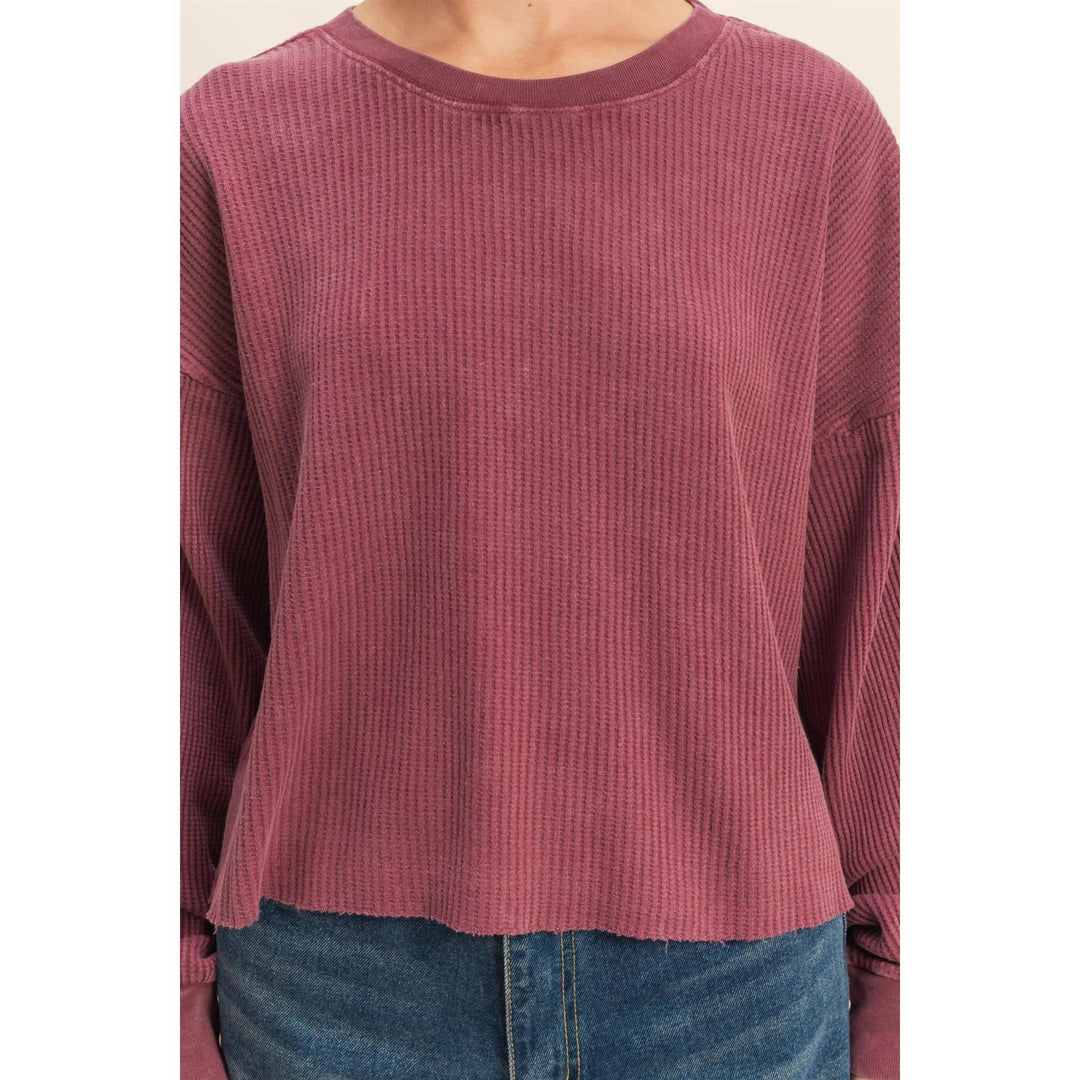 Cherry Daze waffle long sleeve