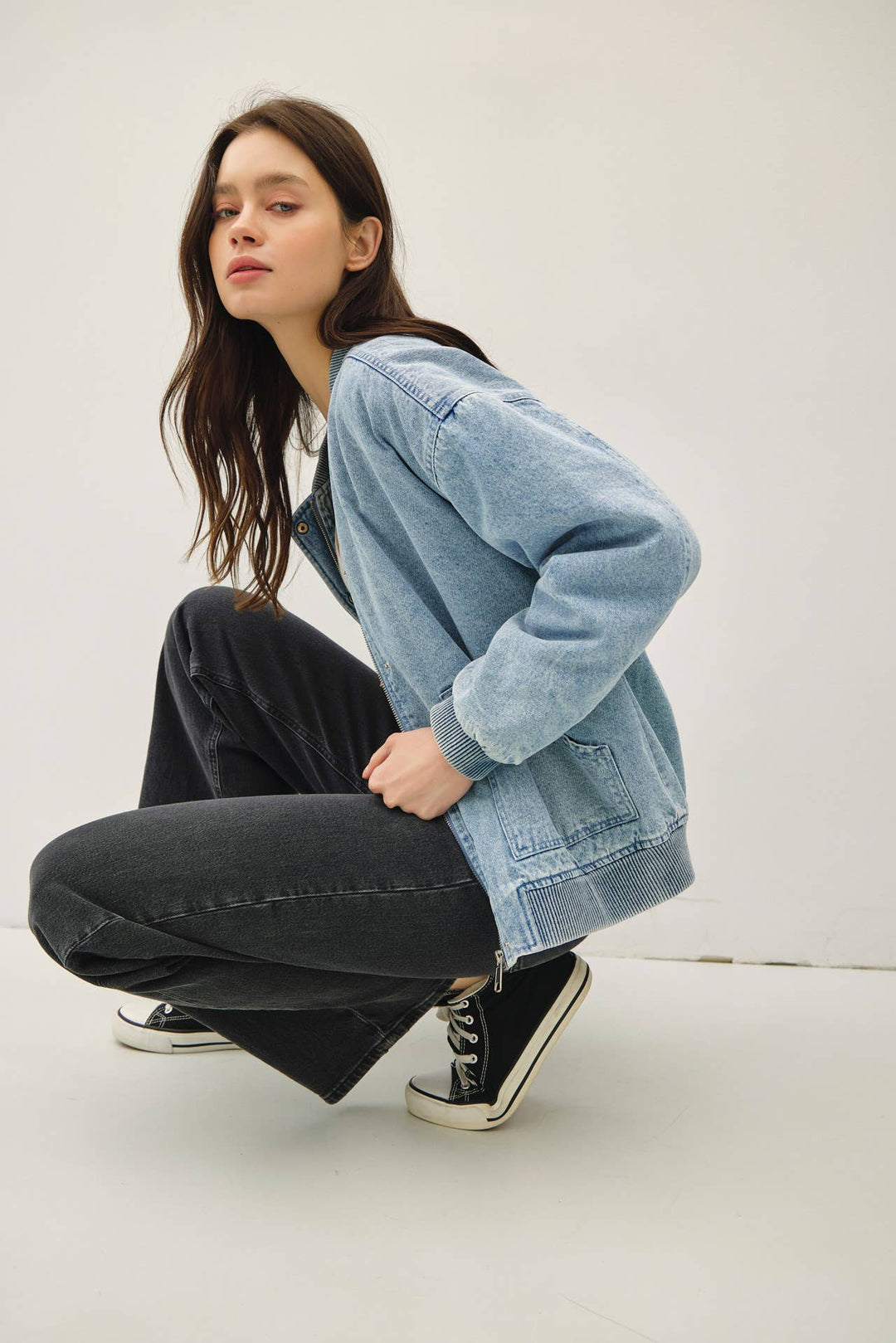 London denim feel bomber