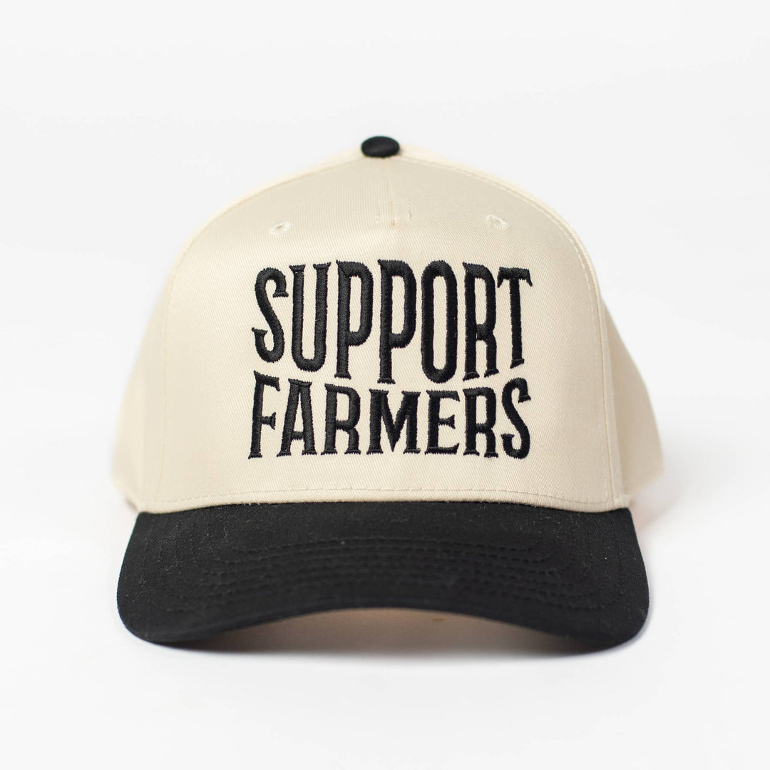 'Support Farmers' Embroidered Trucker Hat