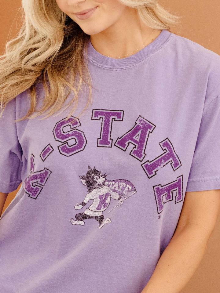 Kansas State University Wildcats Mega Arch Violet CC Tee: S