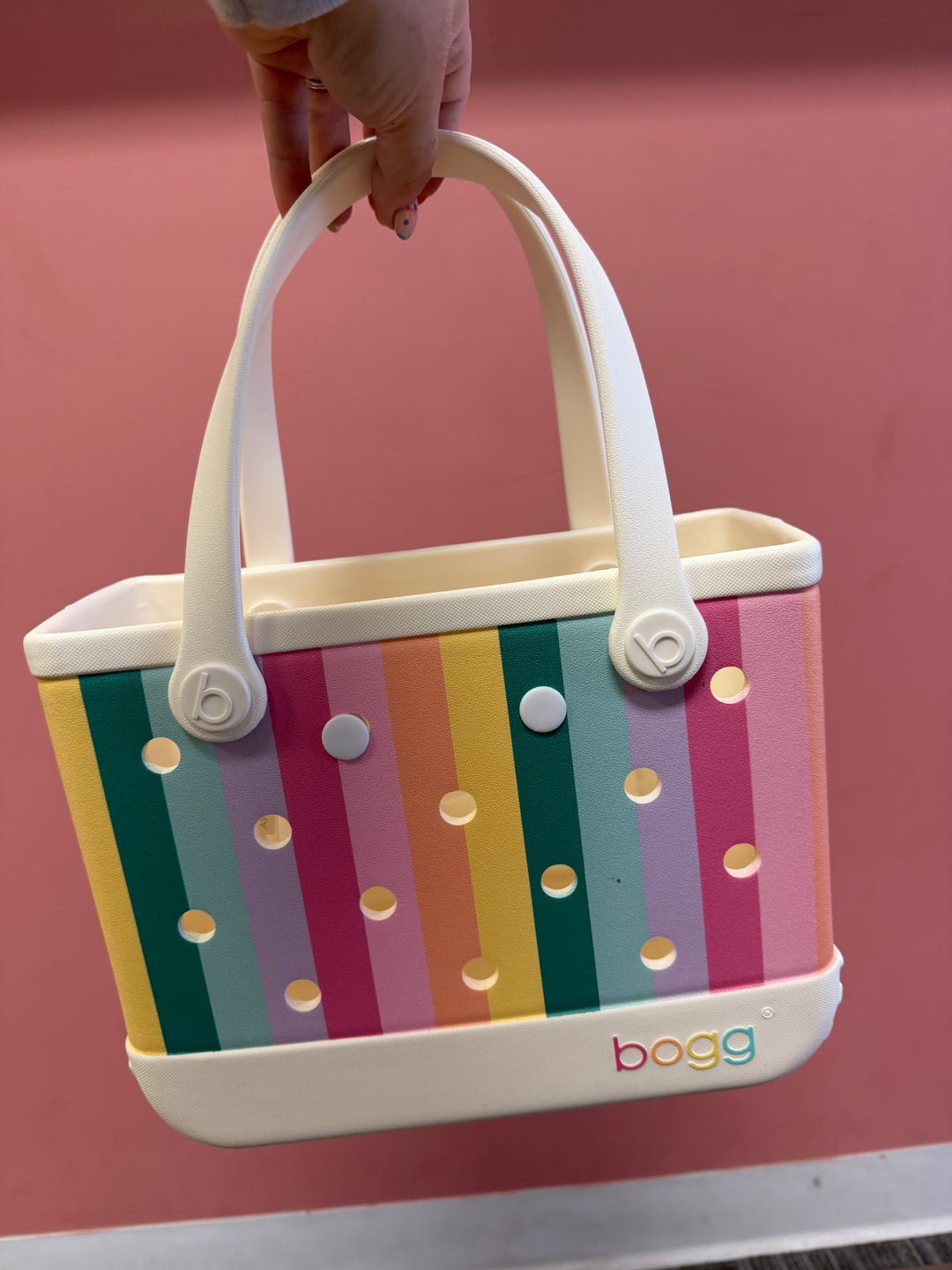 Bitty bogg- multicolored striped