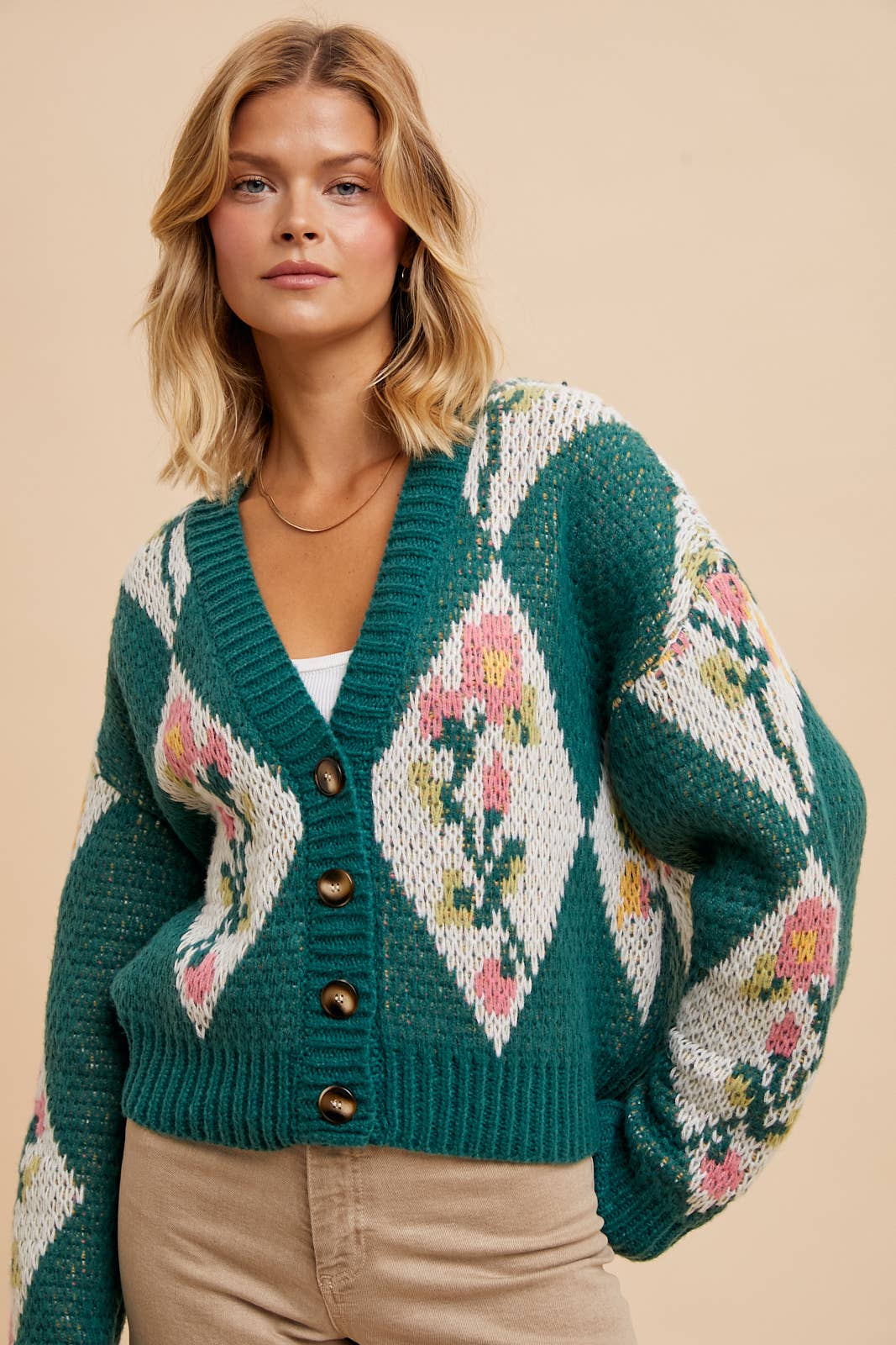 FERN FLORAL CARDIGAN