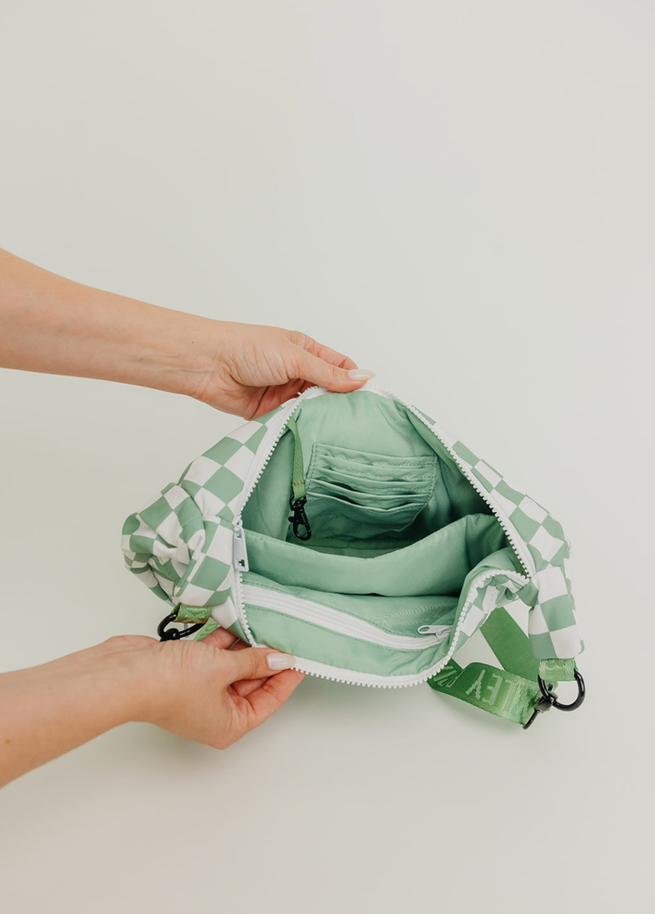 Lucky Check Crescent Bag