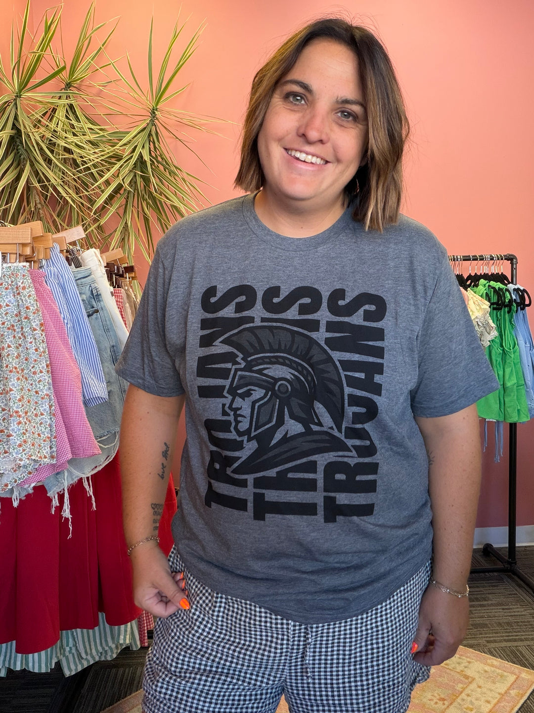 Tonal Stacked Mascot Tee