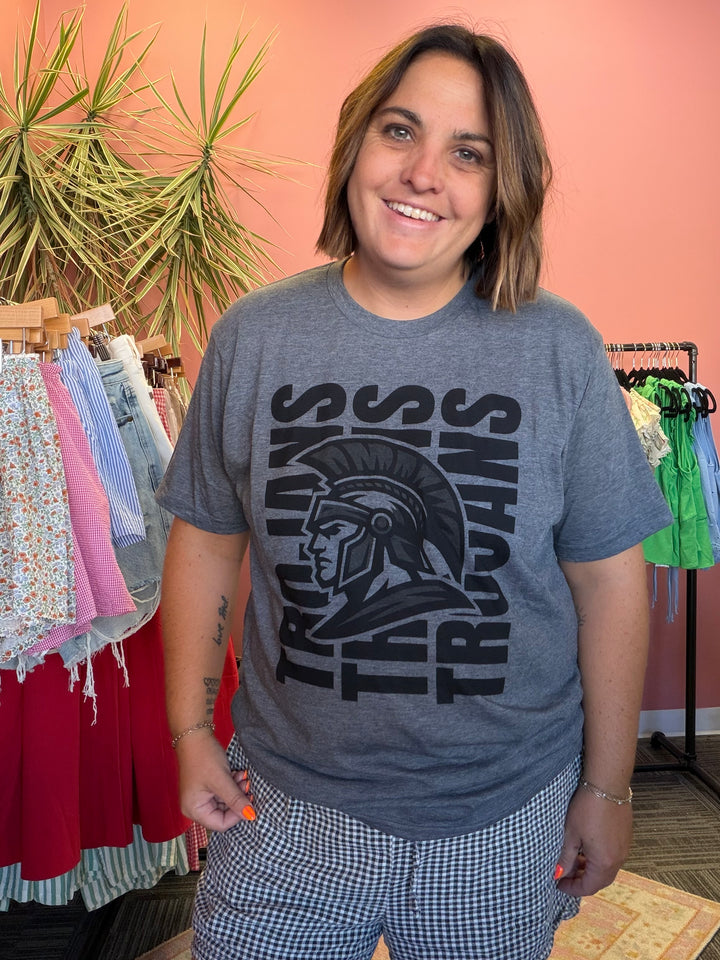 Tonal Stacked Mascot Tee