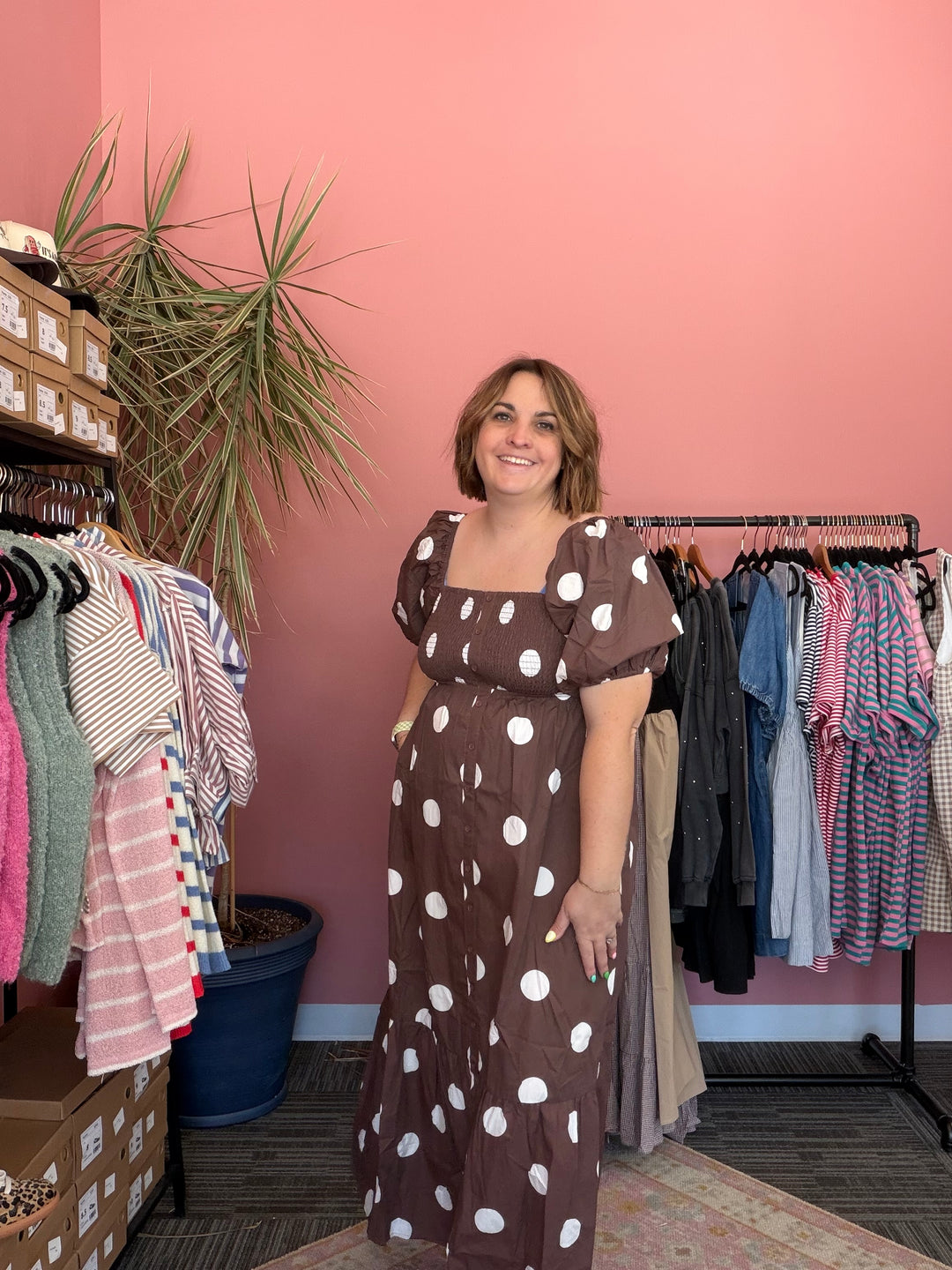 Choco Dot Dress