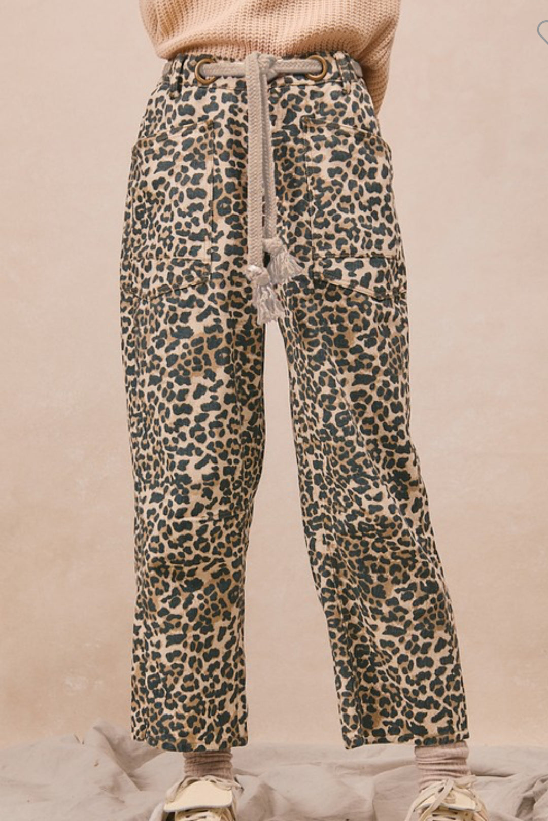 Leopard barrel dreams denim