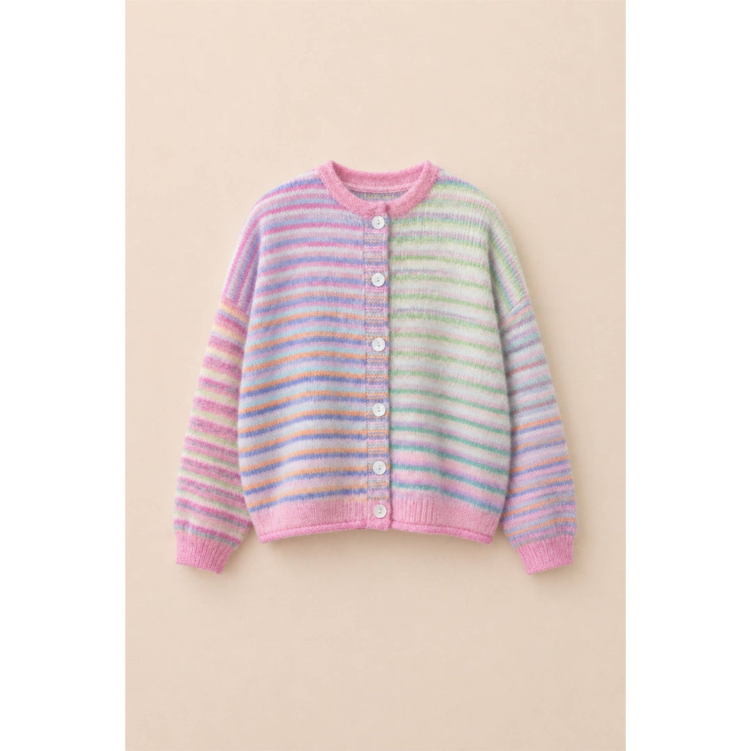 Judy Multi color button up cardigan
