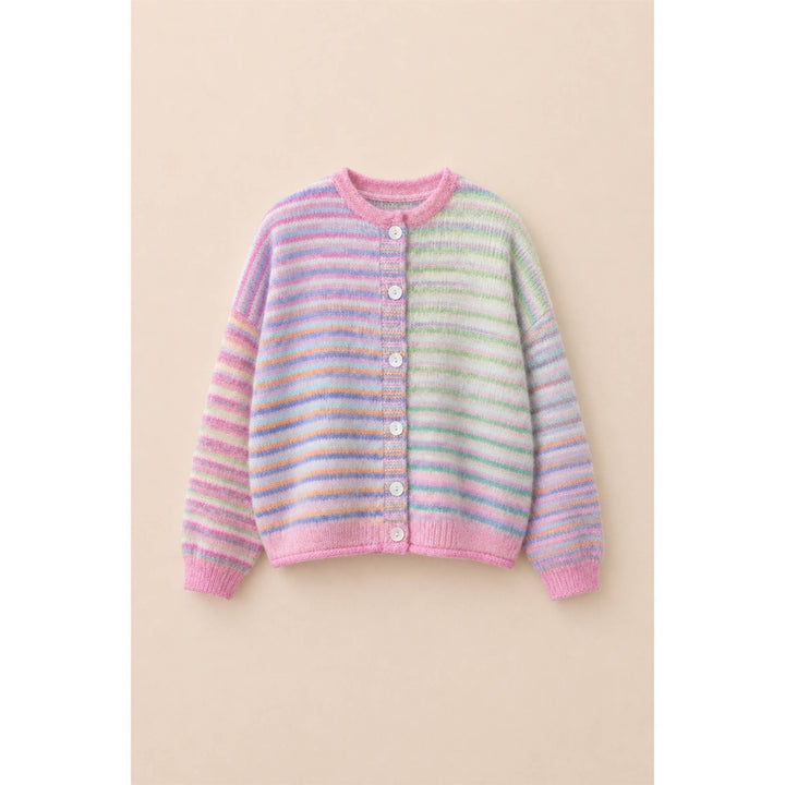 Judy Multi color button up cardigan