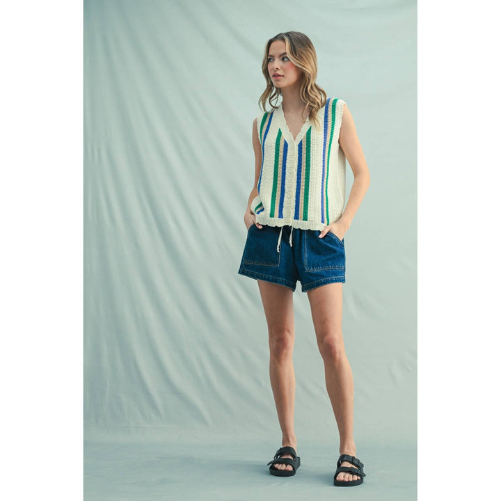 Malibu Striped Vest