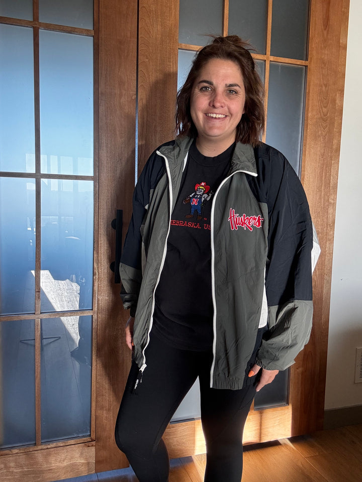 Nebraska Back in Black Track Jacket