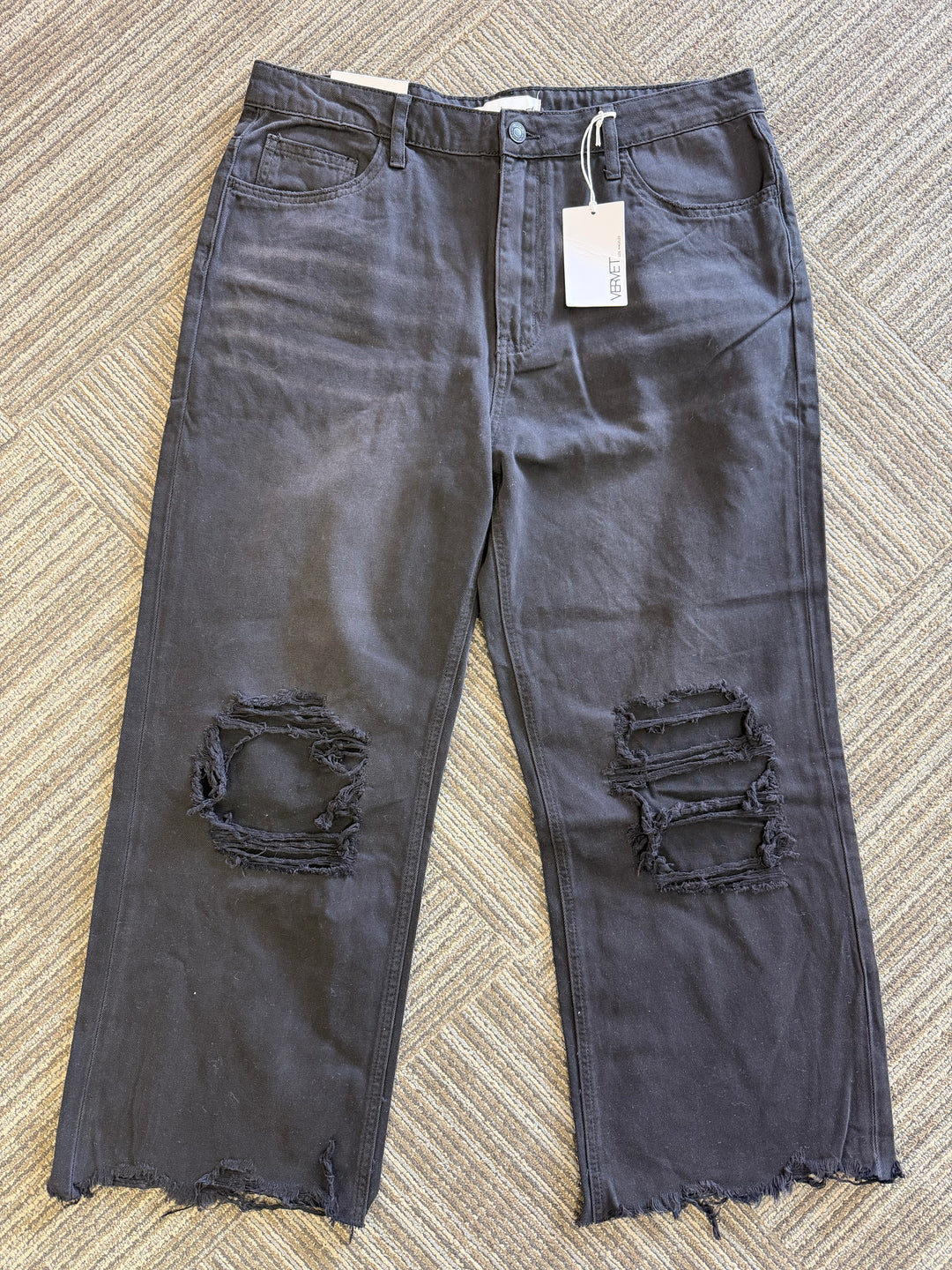 Vervet Black denim flare
