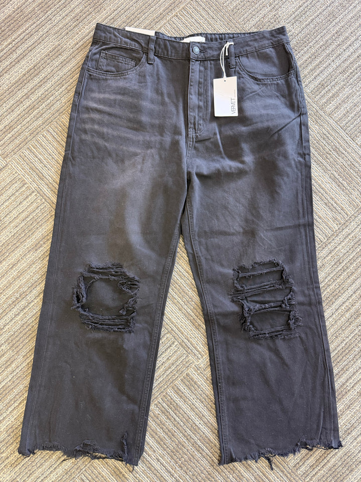 Vervet Black denim flare