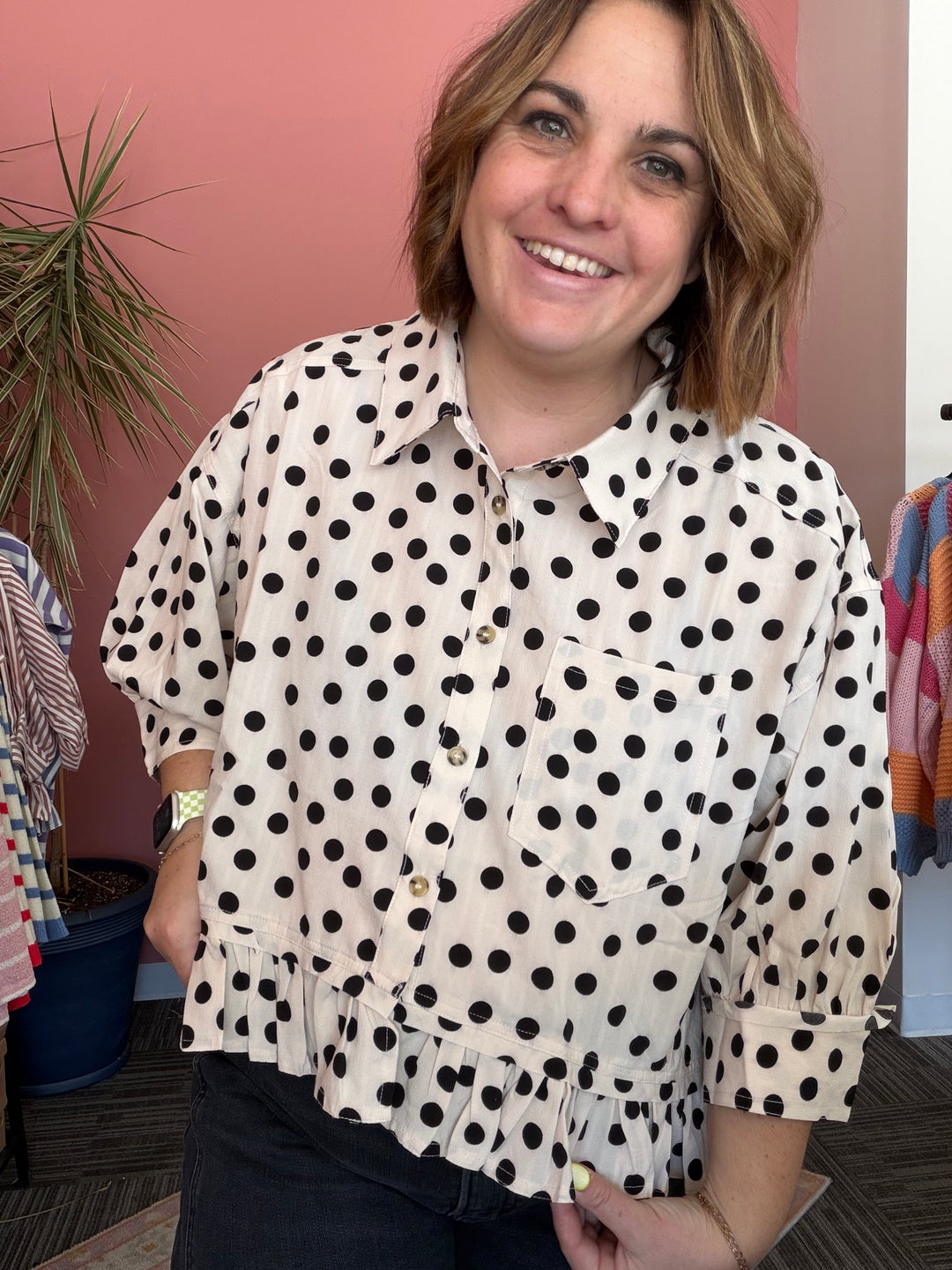 Tatum Polka Dot top