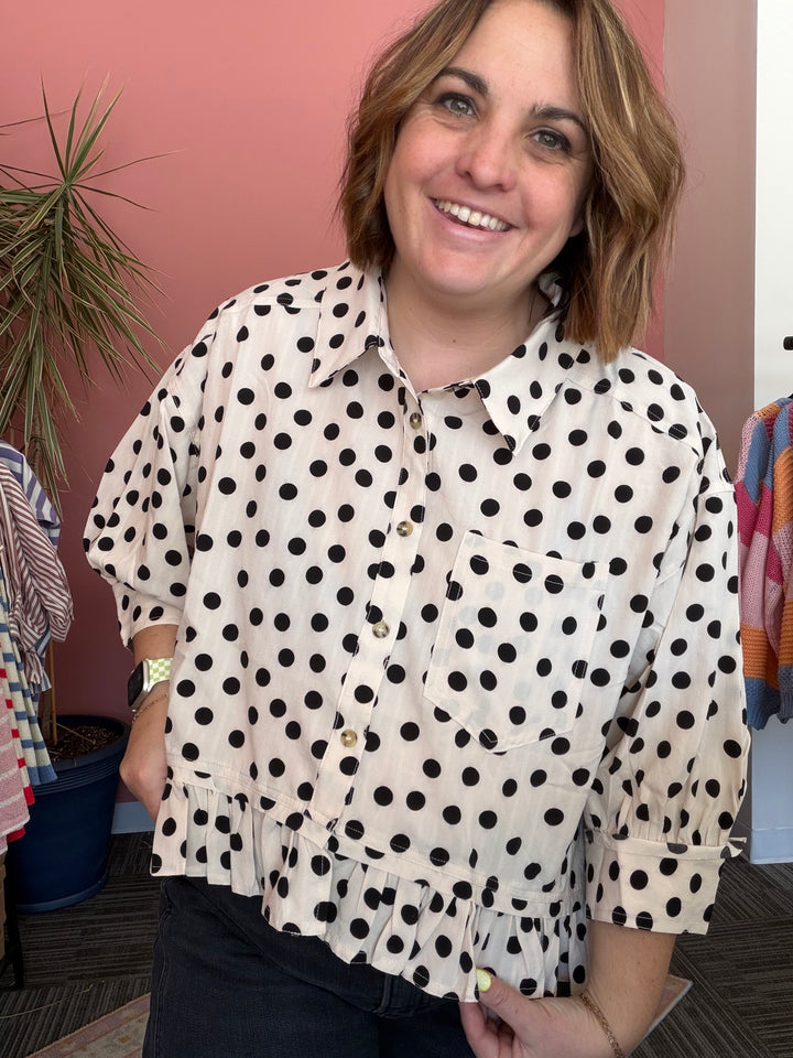 Tatum Polka Dot top