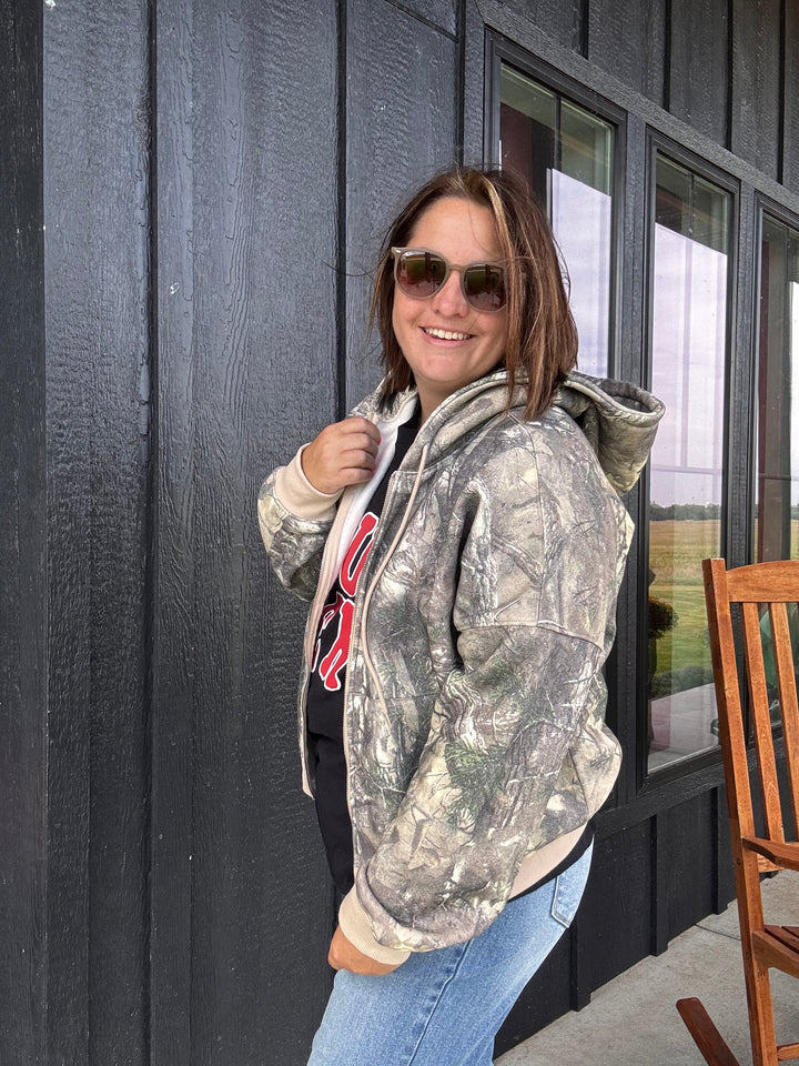 Camo see me zip jacket