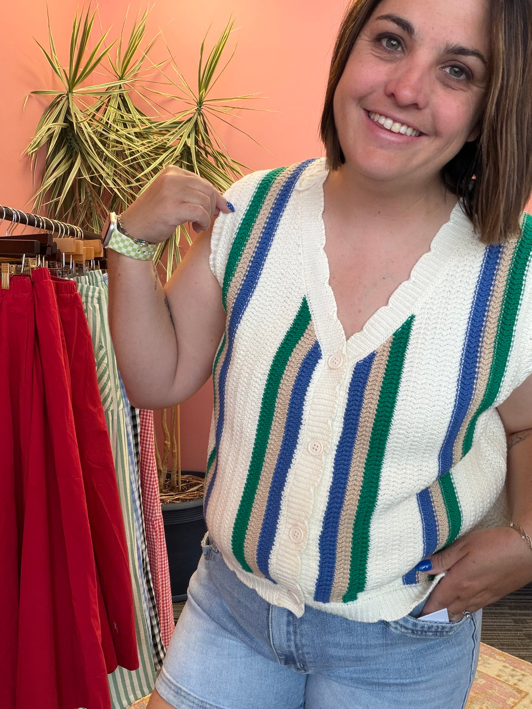 Malibu Striped Vest