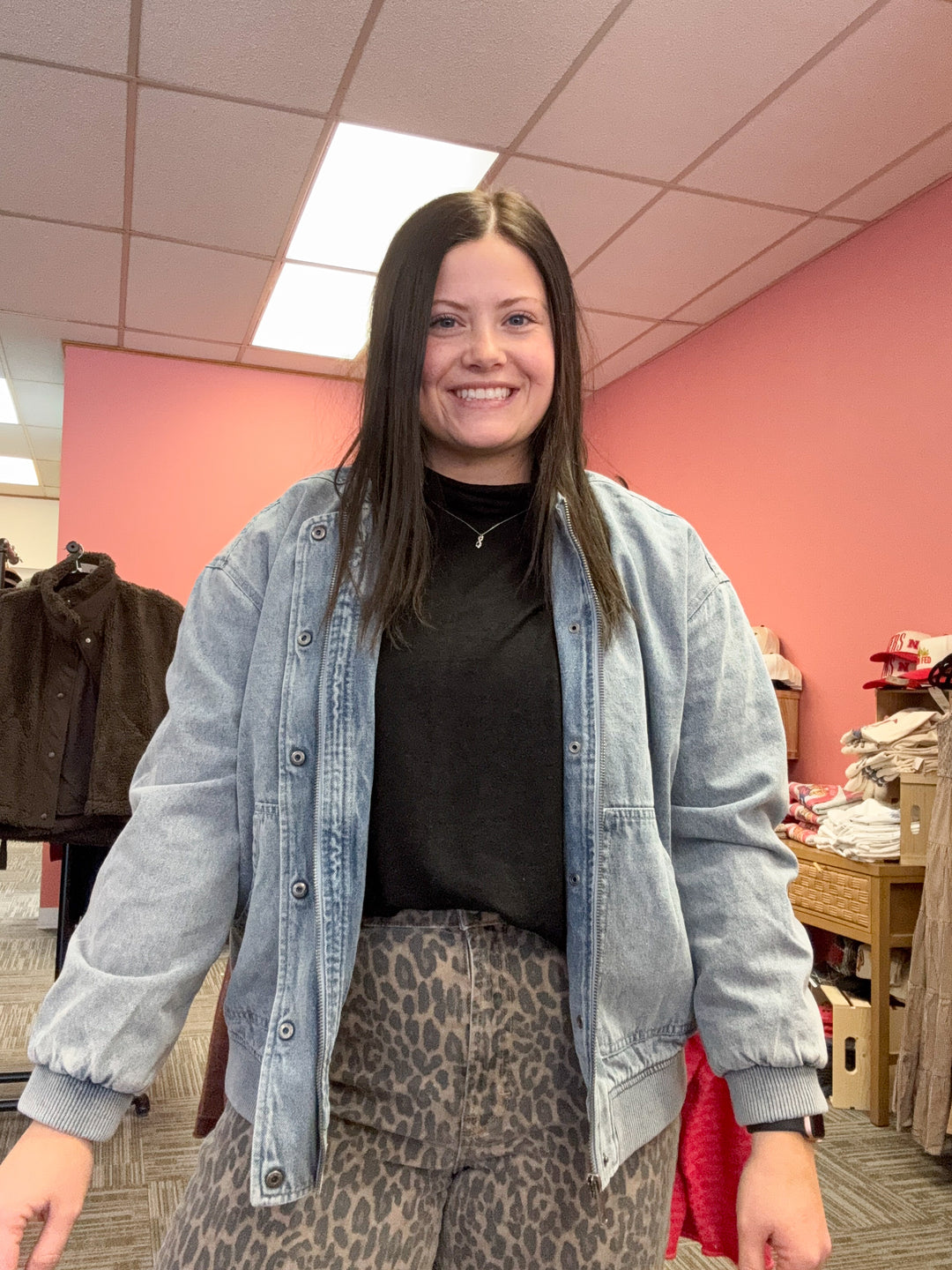 London denim feel bomber