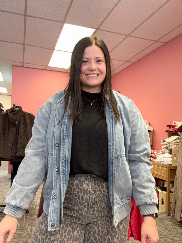 London denim feel bomber