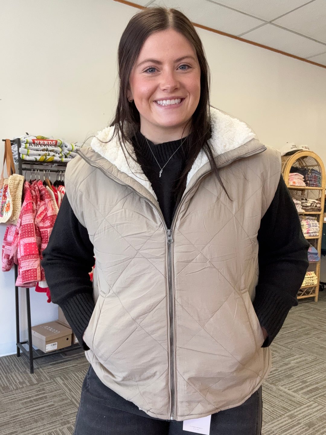 Quinn fleece lined vest