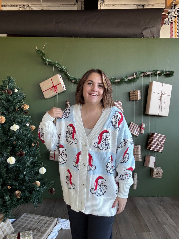 Oversized Santa Cardi
