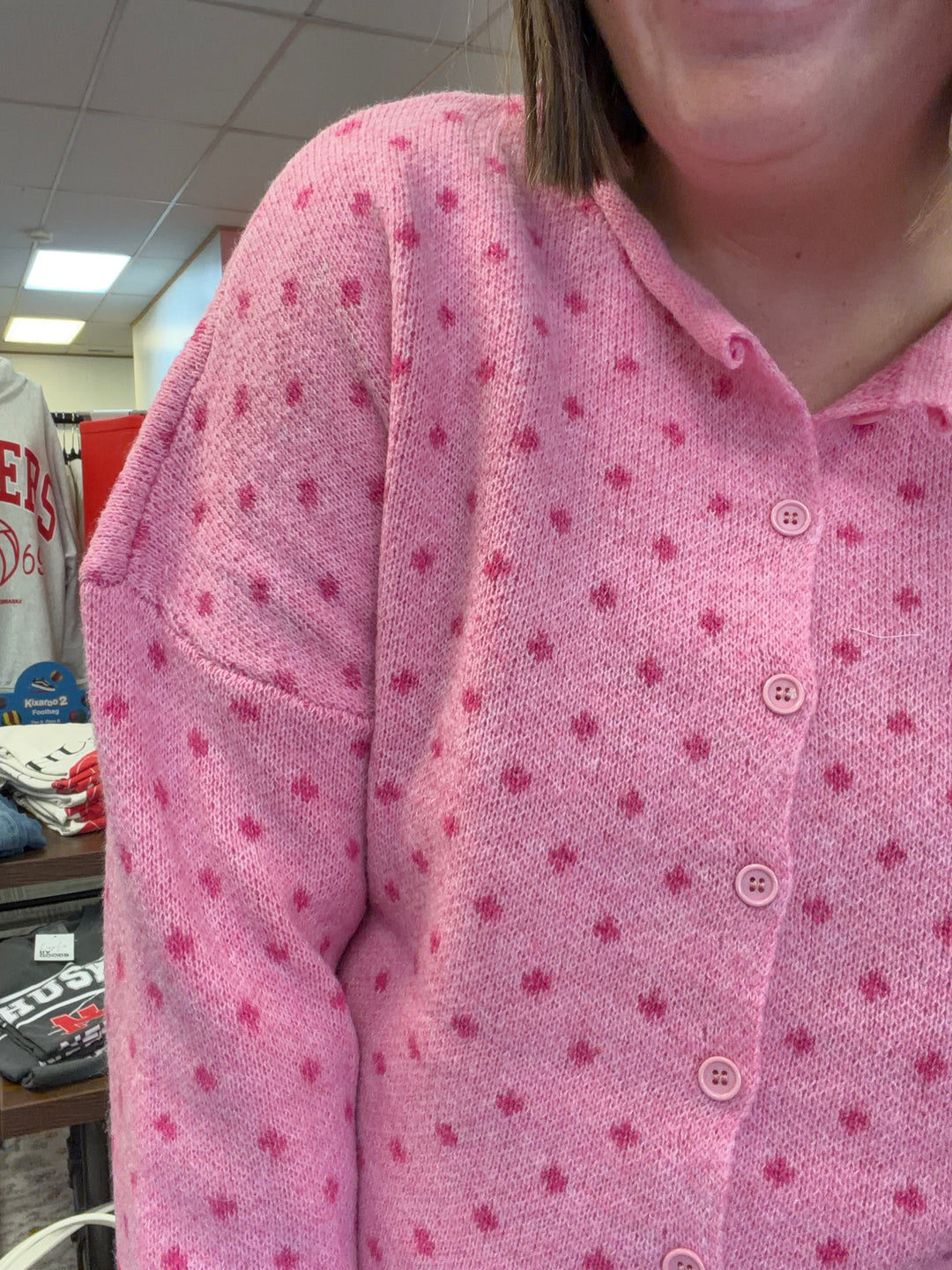 Sweet Dot Knit Cardigan