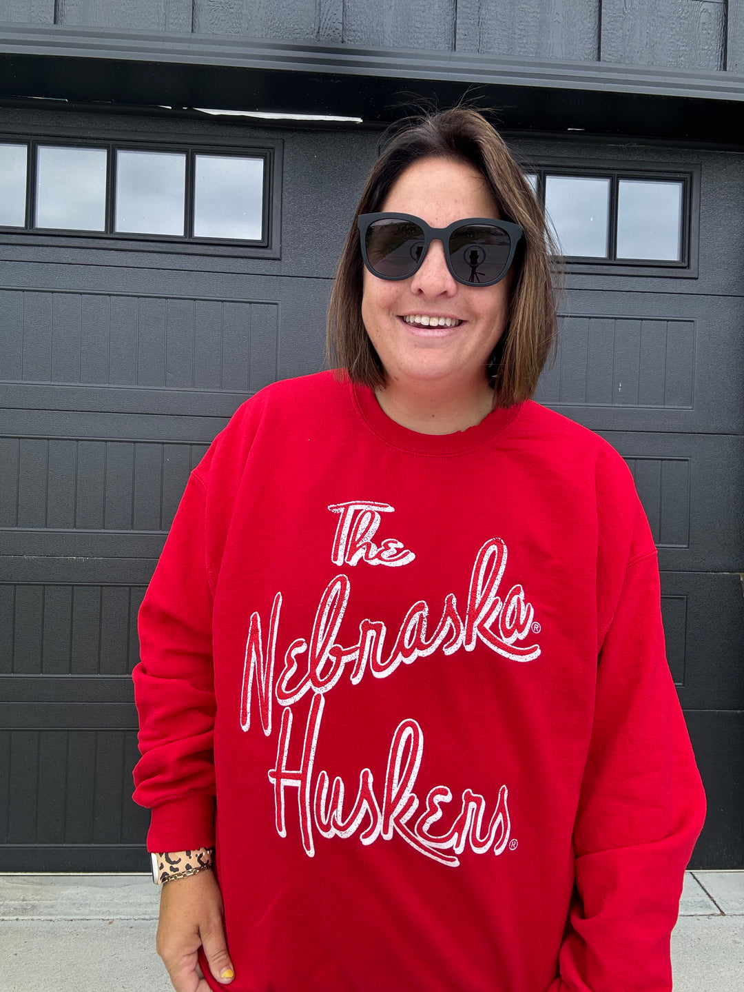 Red Nebraska Huskers Beverly Sweatshirt
