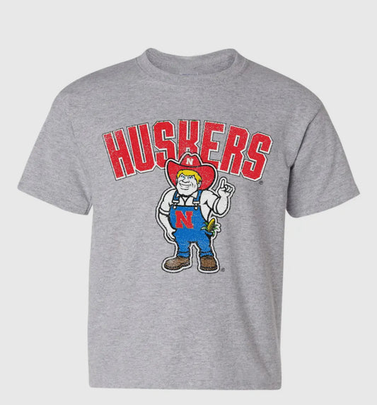 Children's Nebraska Huskers Cartoon Herbie Tee