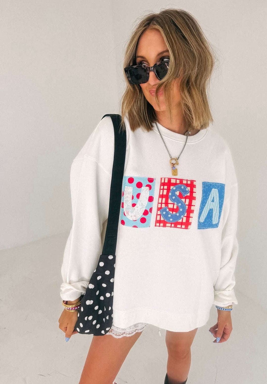 USA Patchwork Sweatshirt