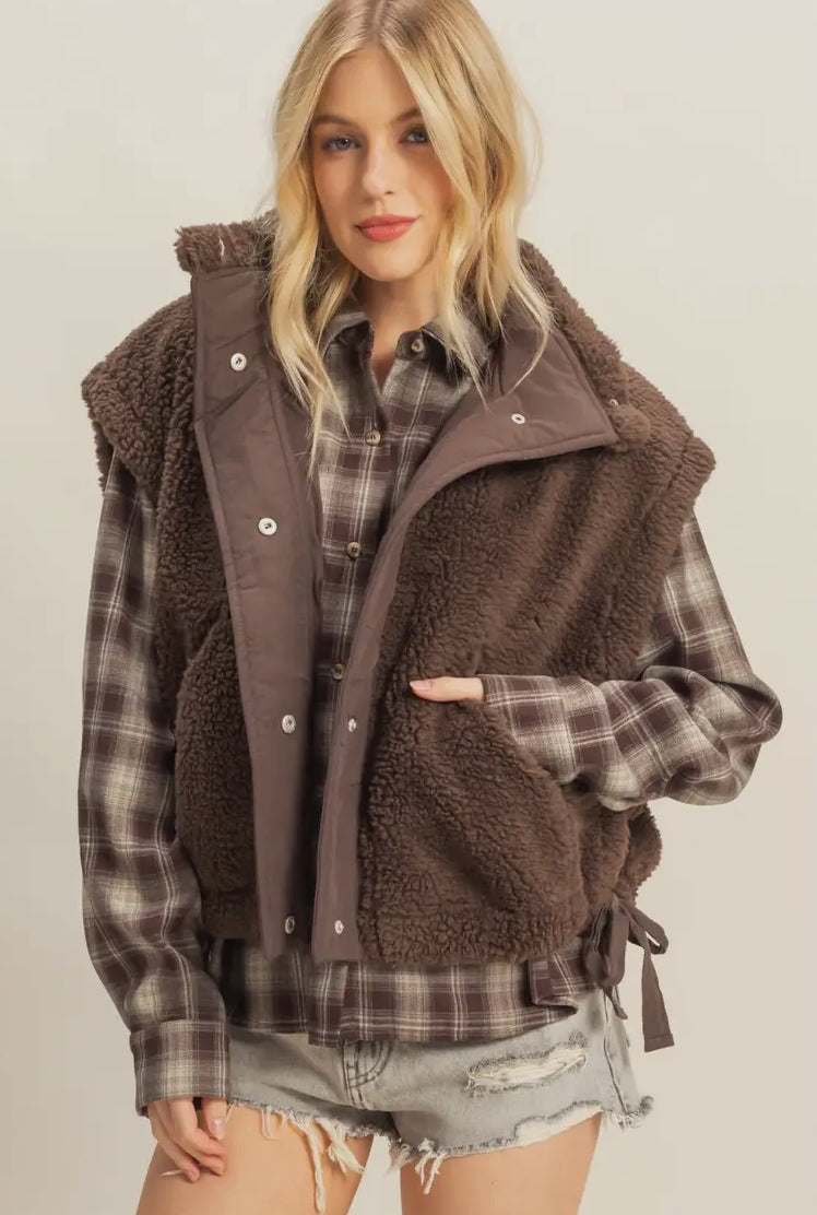 Billie sherpa vest