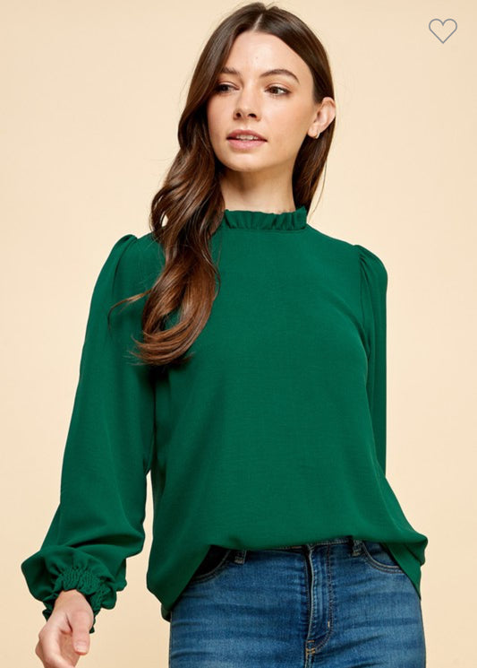 Hunter Ruffle top