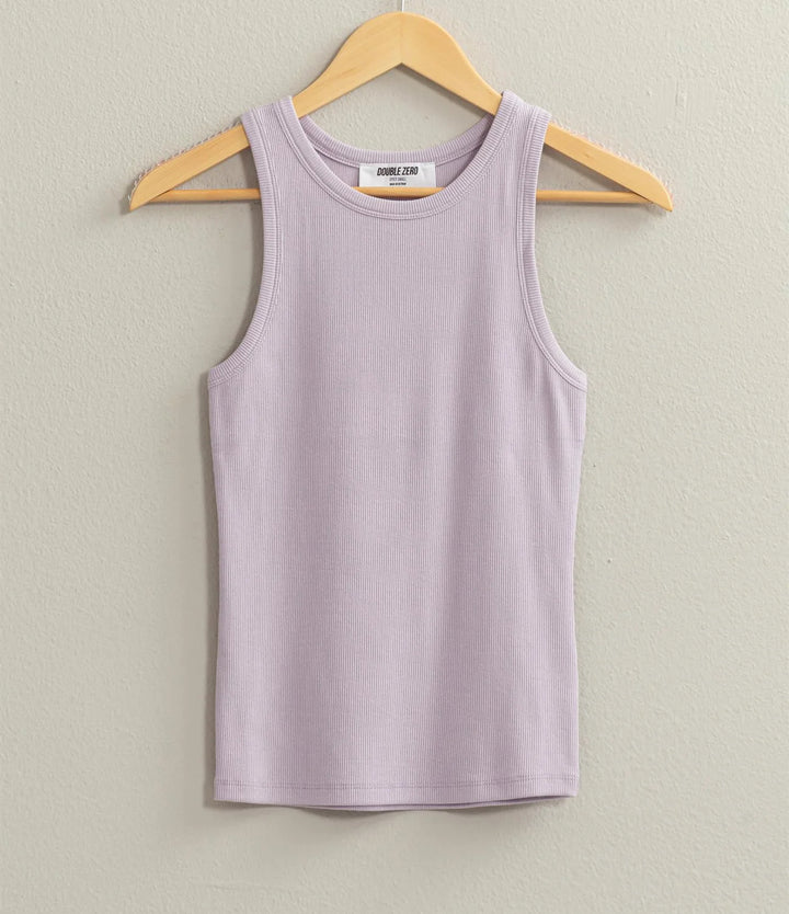 Ribbed Round Neck tank top