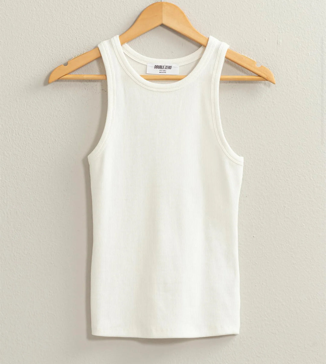 Ribbed Round Neck tank top
