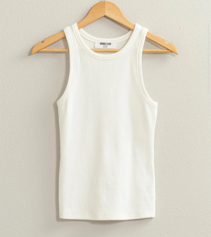 Ribbed Round Neck tank top