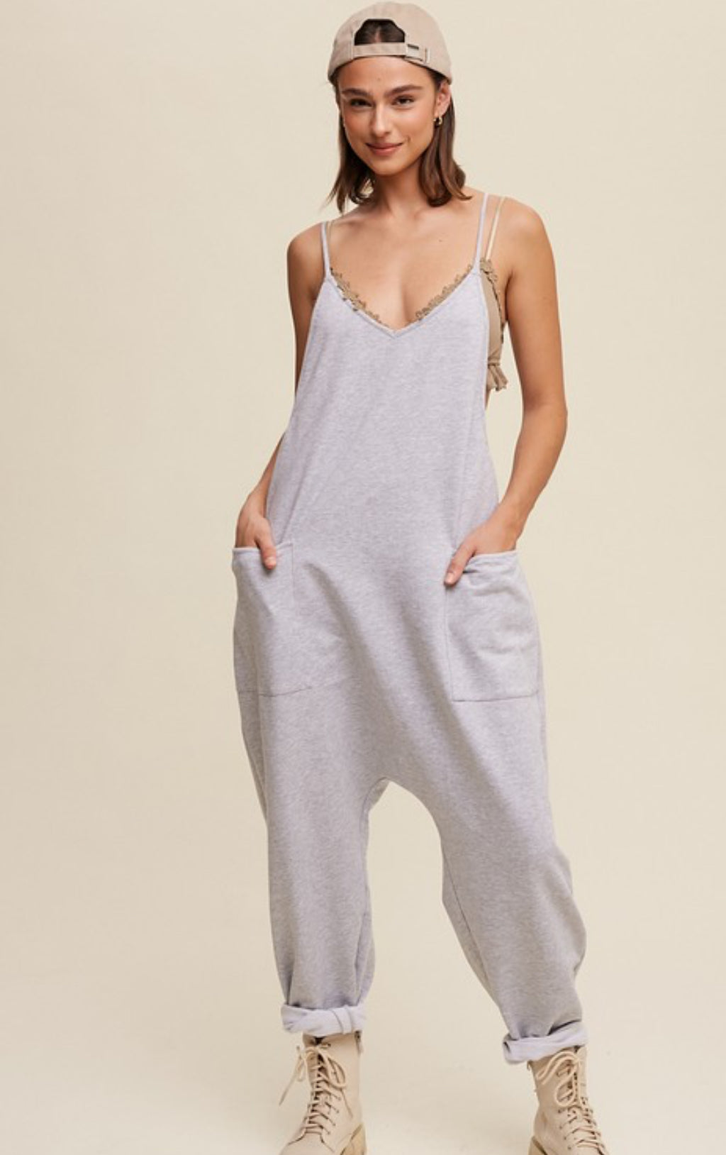 Grey to be jumpsuit