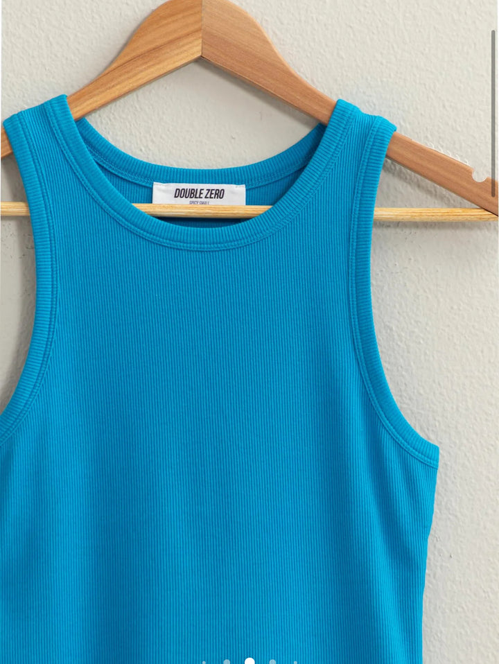 Ribbed Round Neck tank top