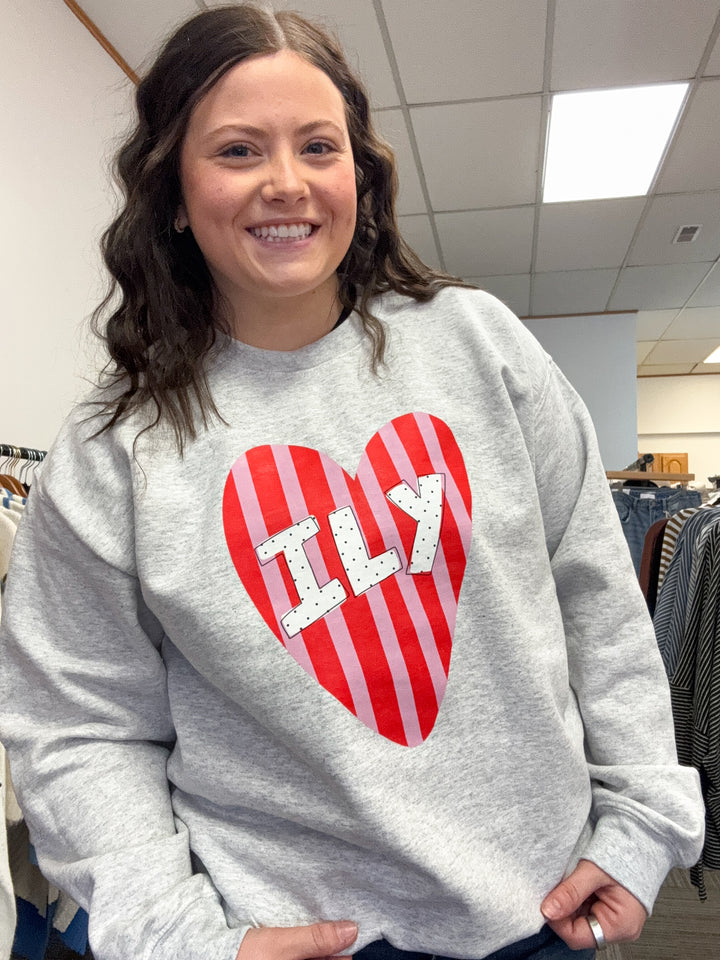 ILY crewneck-I love you